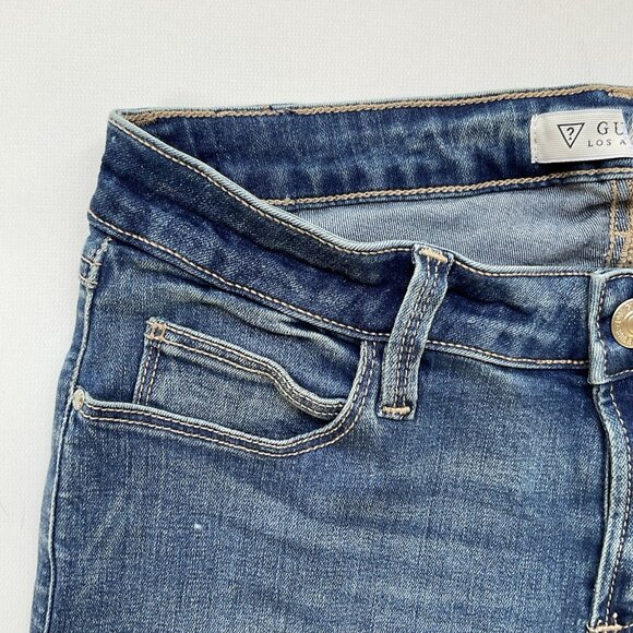 Guess Women’s Power Curvy Mid Rise Skinny Jeans Size 27 - Picture 6 of 12
